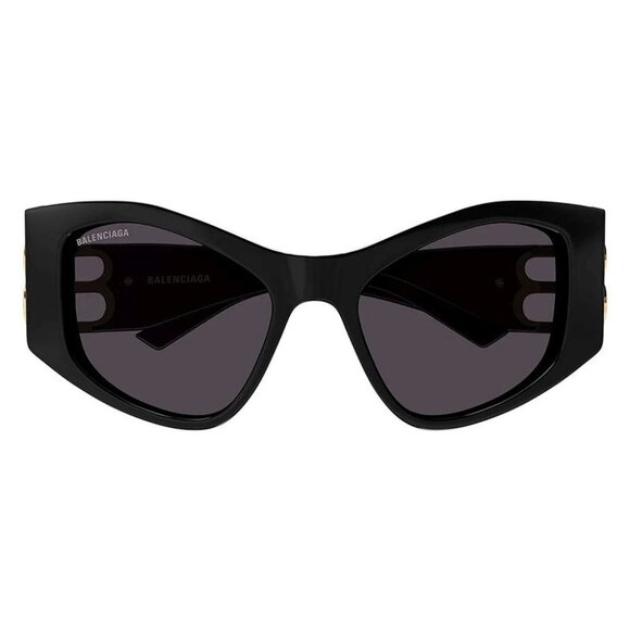 NWT BALENCIAGA SUNGLASSES WOMEN BLACK GOLD CAT EYE EYEWEAR - Picture 3 of 4